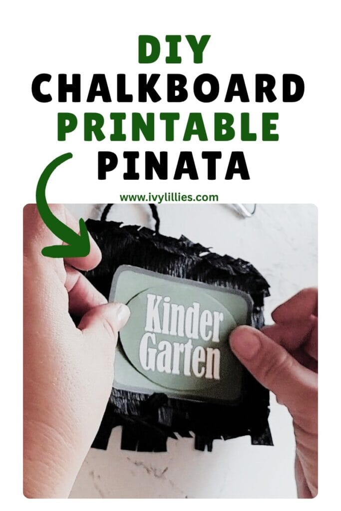 Printable Chalkboard Mini Pinata Template - Ivy Lillies